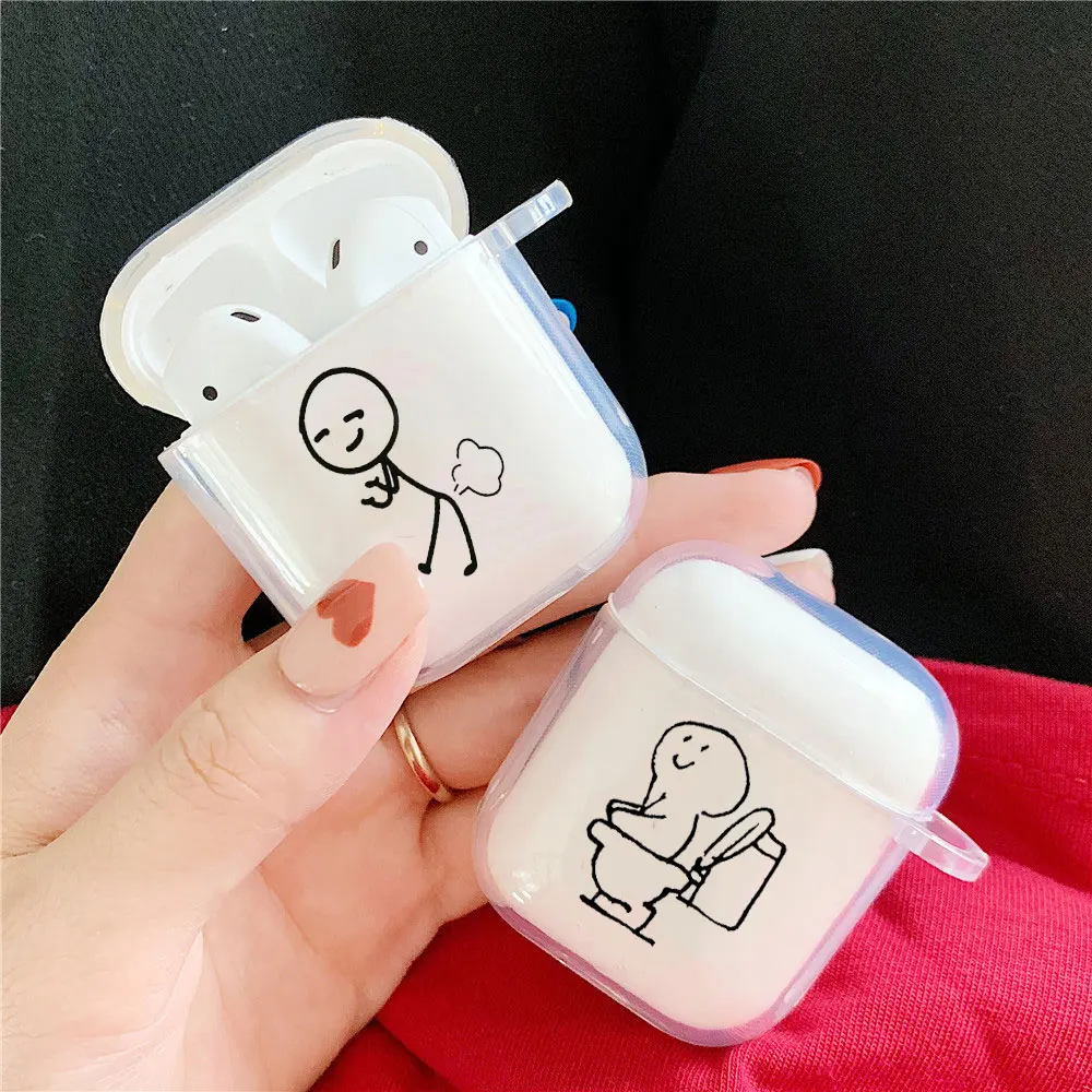 

Funny Couple Case for Airpods Pro 2 Cute Creative Cartoon Charging Box for Air Pods 3 2 1 Phone Accessories Protector Cover Skin