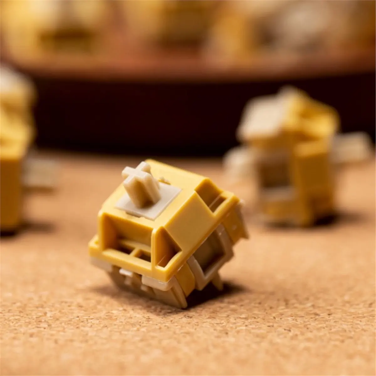 45pcs Bittersweet Switch 5-Pin 48gf Mute Thocky Tactile Switch for Cherry MX Mechanical Keyboard for DIY Keyboard