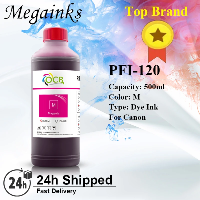 PFI120 PFI 120 500ml Dye Ink For Canon PFI120 Dye Ink BK C M Y MBK for Canon TM200 TM205 TM300 TM305 200 205 300 305 Printer