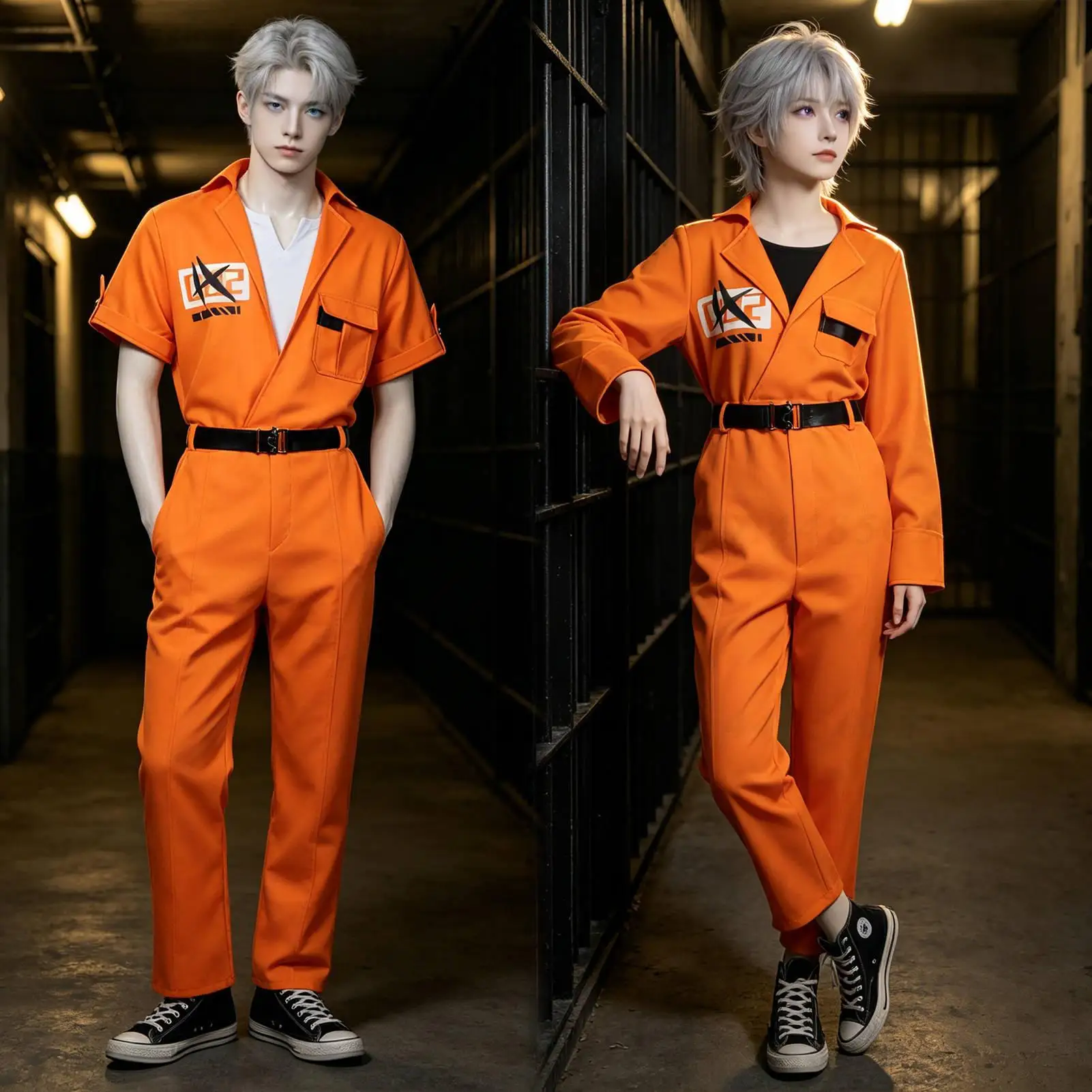 

Neverness To Everness Zero Cosplay Costume, Male & Female Prison Uniform, Anime Game Character Outfit Halloween Cosplay Clothing