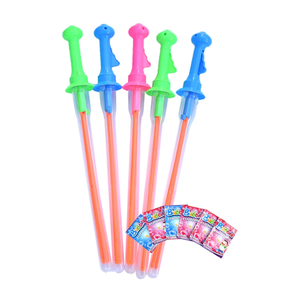 Varitas de burbujas para niños, palitos de burbujas coloridos con forma de estilo playero, mango de colores surtidos, Material seguro para actividades al aire libre