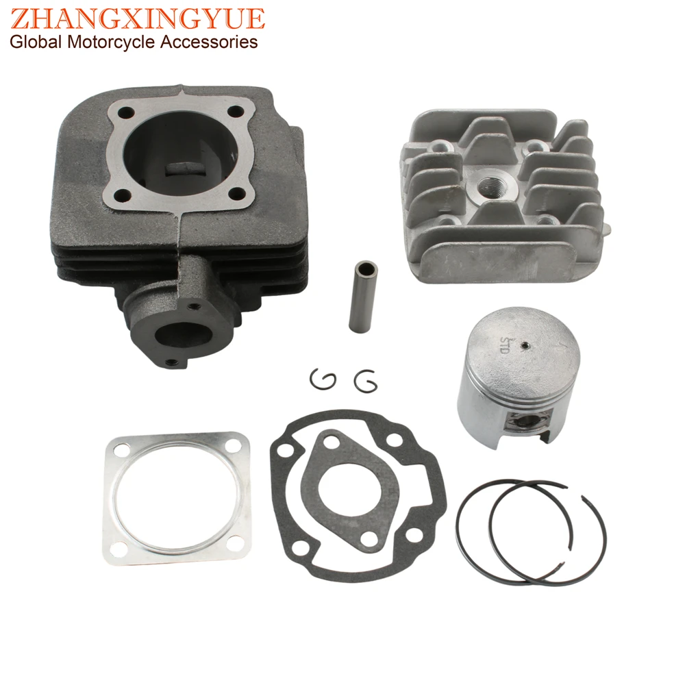 70cc Big Bore Cylinder Barrel Kit & Piston Kit & Cylinder Gasket for Suzuki Address 50 AD50 AG50 ZZ50 SF50 47mm/10mm 2T