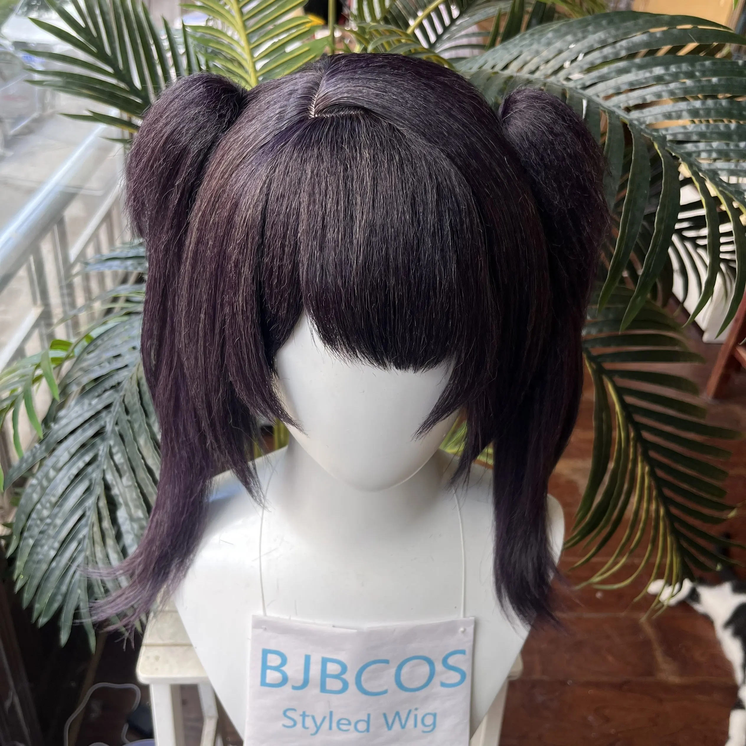 스타일링된 가발 아메 코스프레 가발 게임 NEEDY - Anime Cosplay Girl With Black Hair 리뷰 및 가격