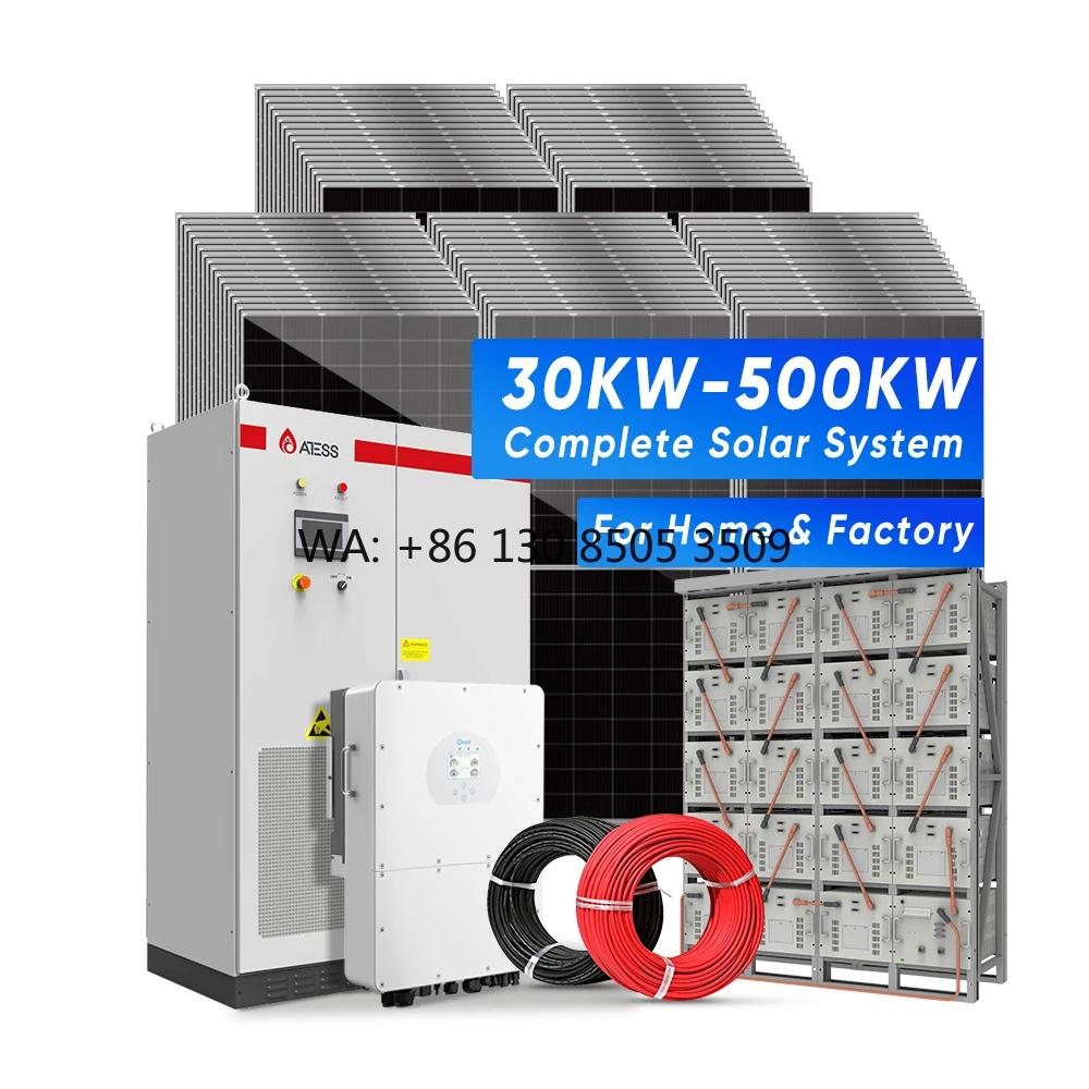Globe solar Commercial Hybrid Solar Energy System 30Kw 50Kw 100Kw 200Kw 300Kw 500Kw Off Grid Solar Power System With Battery