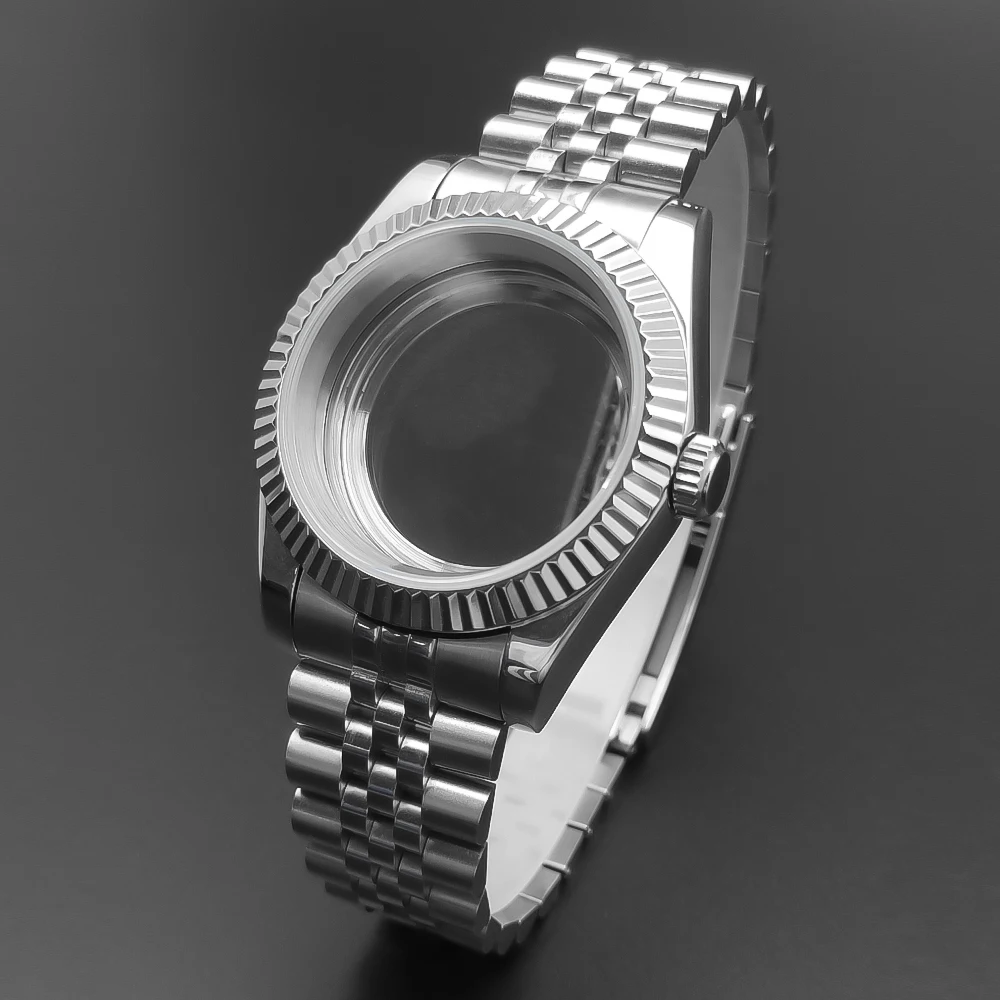 Neiton 36mm/39mm Saffierglas Voor Mannen Horlogekast Fit NH36 NH34 NH35 Beweging FashionWaterproof jubileum Roestvrij Staal