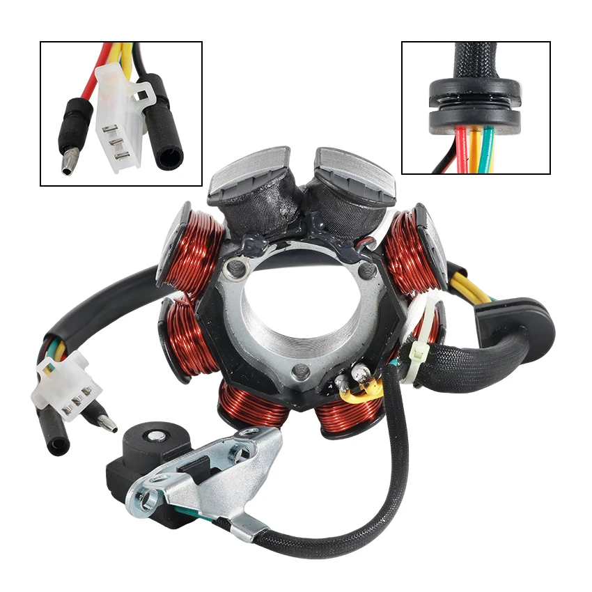 

Motorcycle Ignition Generator Stator Coil For Daelim VC125 VS125 VS125 Evolution VT125 VT125 Evolution OEM:31120-BA1-0000