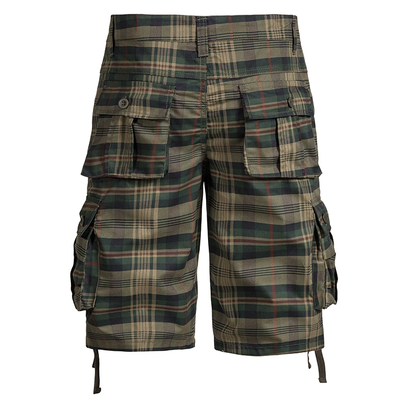 Neue Sommer-Cargo-Shorts für Herren, Baumwoll-Strandshorts mit Mehreren Taschen, Lässige Jogger-Shorts, Herren-Camouflage-Shorts mit 6 Taschen