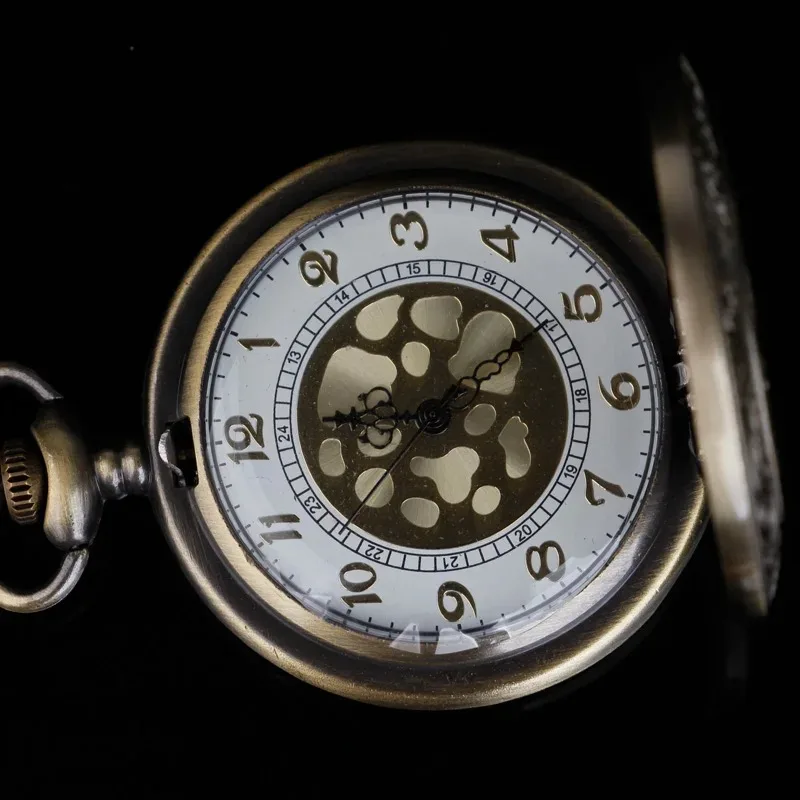 로마 숫자 새겨진 주머니 시계 맞춤형 휴대용 액세서리 남여 주머니 시계 선물 청동 석영 주머니 시계