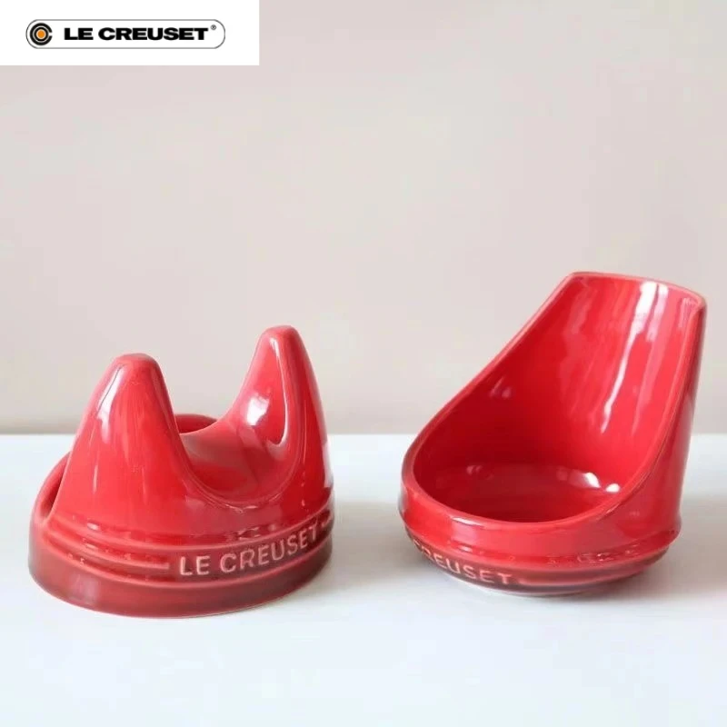 Image of Le Creuset Bleifreier Steinzeug Utensilienhalter, Mehrfarbiger Löffelhalter Spülmaschinenfest Küchen-Kochzubehör