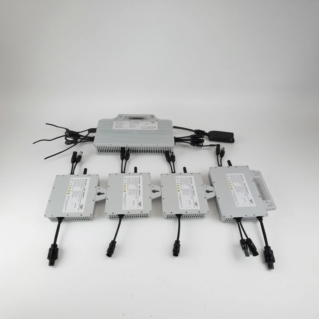 1600W IP67 Waterproof All Aluminum Alloy Micro Inverter 50/60Hz   System App Control Fixed Mount Screws