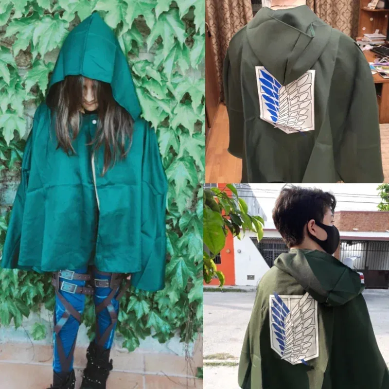 NewBig Fun Shingeki No Kyojin Attack on Titan Scouting Legion Freedom Cape Robe Costume Game Cosplay Cloak Props5;c,6's.2;b'8,