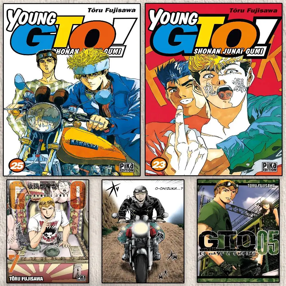 

Anime Great Teacher Onizuka Poster Modern Waterproof HD Wall Art Decal Self-Adhesive Aesthetic Decor for Home Living Room Bed