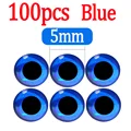 100pcs Blue 5mm