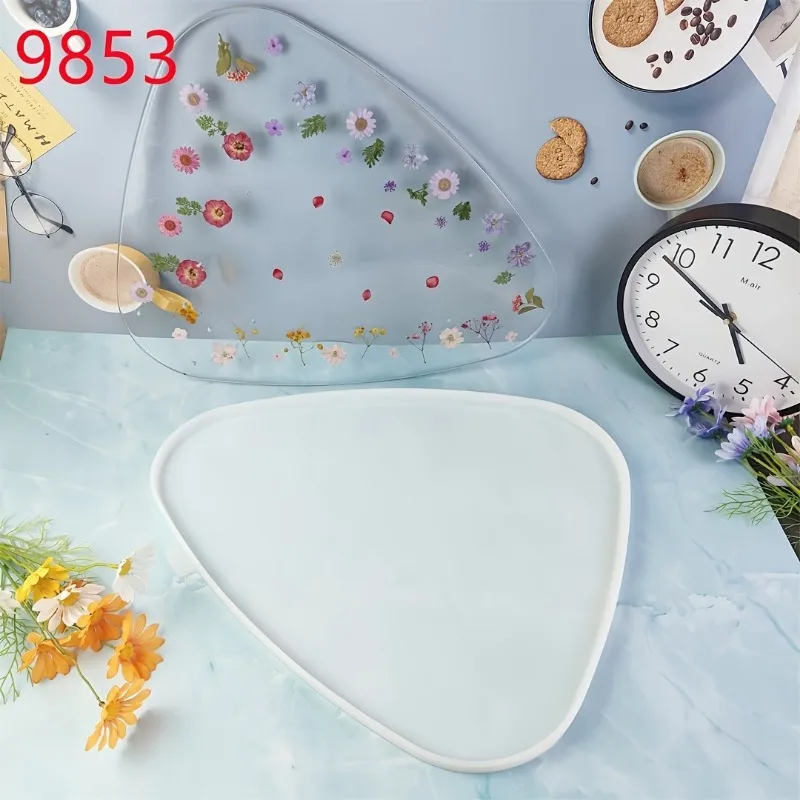 

Новая силиконовая форма-треугольник 2026 года для большого обеденного стола, современной доски для закусок, для домашнего декора и творчества