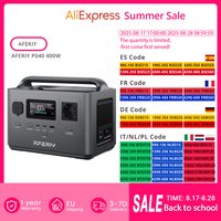 AFERIY P040 Portable Power Station, 400W 256Wh Outdoor Generator, 5 Outputs, 1.2H Full Charge, 3500+ Cycles LiFePO4 Battery