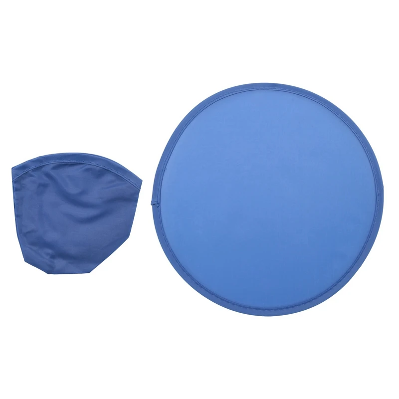 5X Foldable Round Fan-Blue