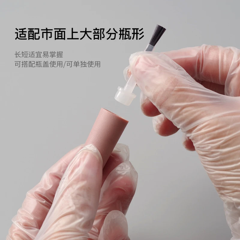Cepillo de repuesto de inmersión desechable, Mini cepillo de repuesto para esmalte de uñas, bolígrafo de cerdas suaves líquidas de repuesto