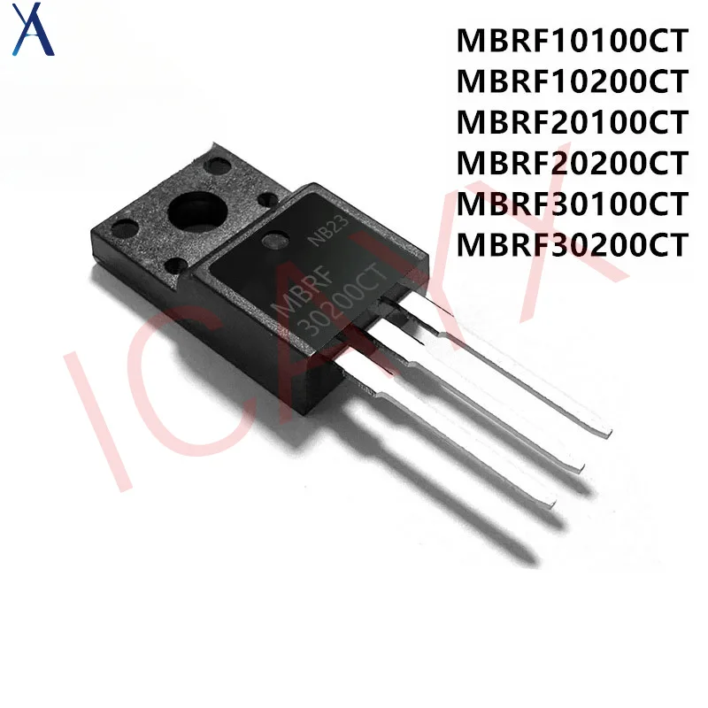 

10PCS MBRF10100CT MBRF10200CT MBRF20100CT MBRF20200CT MBRF30100CT MBRF30200CT TO-220F Schottky diode