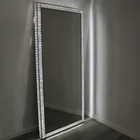 Bathroom Large Espejo De Cuerpo Completo Floor Mirror Led Light Full Length Mirror Salon Standing Mirror For Makeup