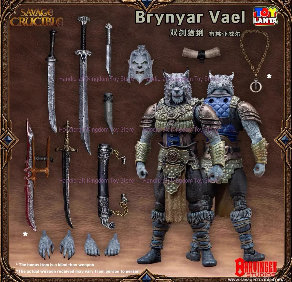 In Stock Harbinger HS Studio Savage Furnace 1/12 26 Limited Dual Swords Lynx American Action Figure