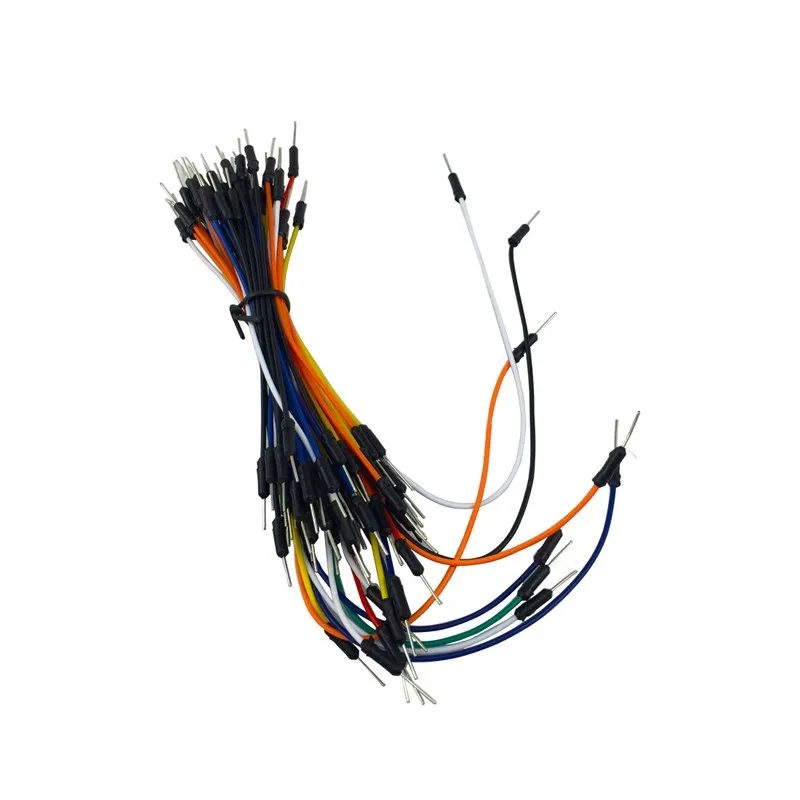 65pcs/lot Male to Male Jumper Wire Cable Flexible Breadboard Jumper Cable for Orange Pi Raspberry Pi Bread Board