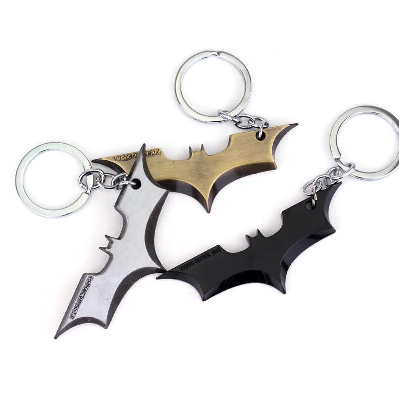 DC Batman Keychain Animal Batman Metal Badge Pendant Keyring Car Backpack Key Holder Trend Jewelry Accessories Gifts