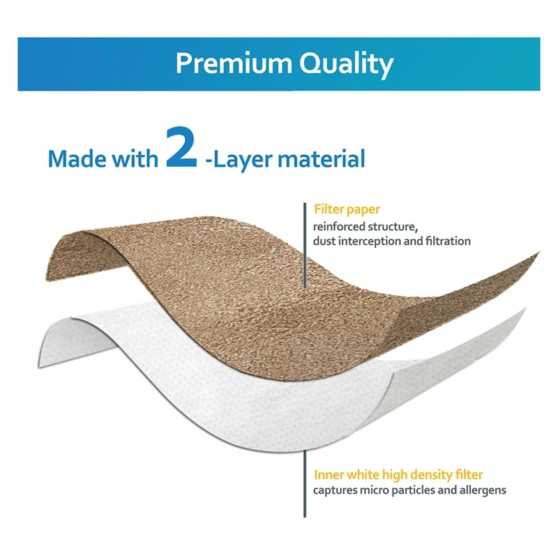 BAAG-Pack 15 كيس مكنسة لـ DEWALT 6 إلى 10 جالون Shop Vac DXVA19-4101، كيس تجميع الغبار مع فلتر لـ DXV06P DXV09P