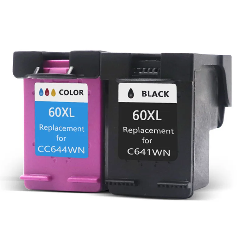 Magic Hero 60XL Compatible Ink Cartridge 60 60XL For HP 60 XL Ink Cartridges DeskJet D2530 D2545 F2430 F4224 F4440 F4480 Printer