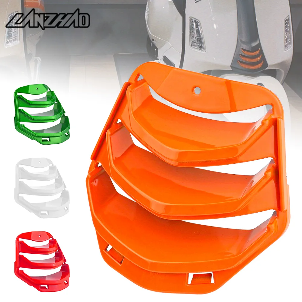 For Vespa GTS / Super 125 300 2023 Horn Cover Inlay Tie Grill Cover ABS Orange Green White Red Fairing Accessories