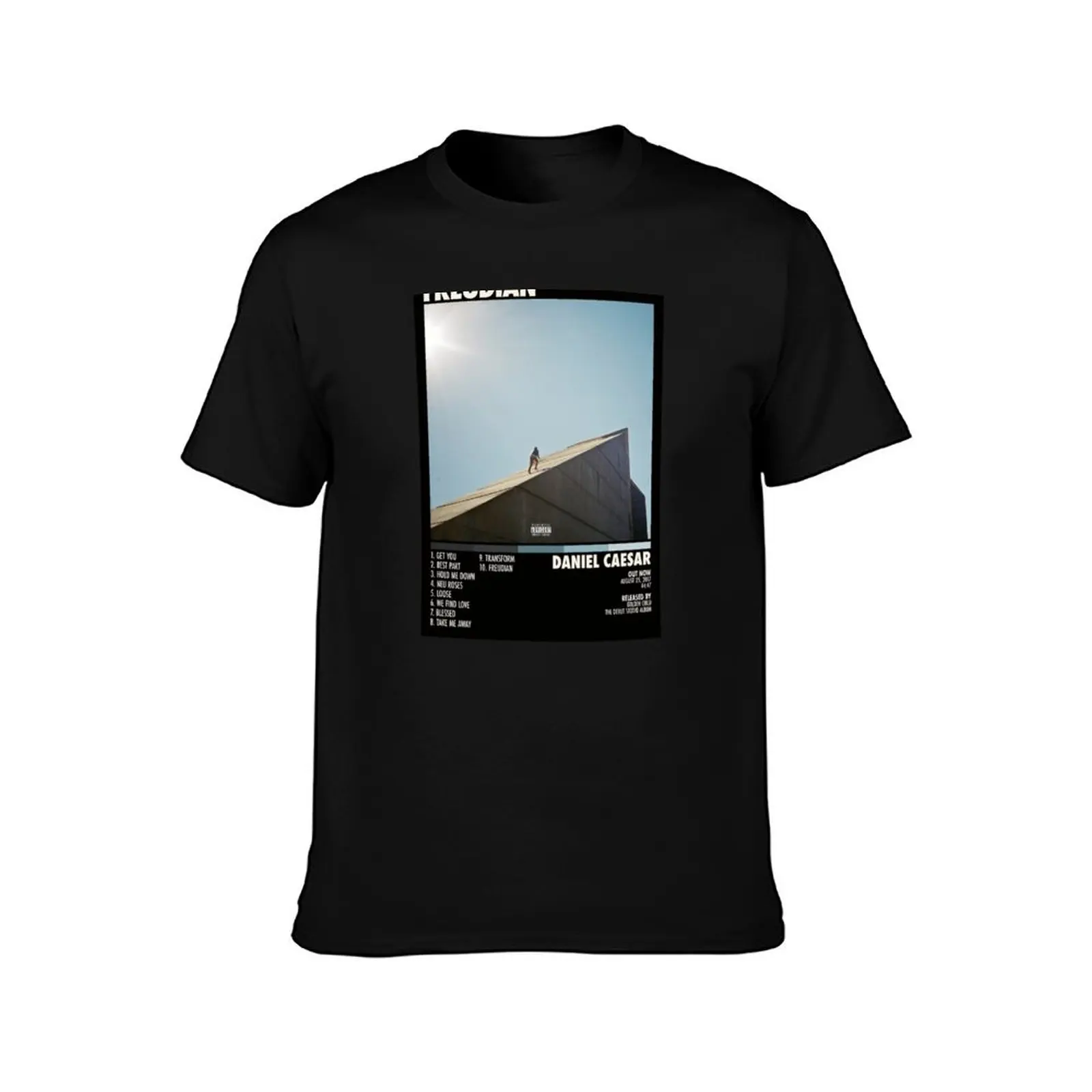 Daniel Caesar Freudian - Album Cover - Print - Wall Art Home Decor Pos T-Shirt Relaxed Fit Casual Short Sleeve Top T-Shirt