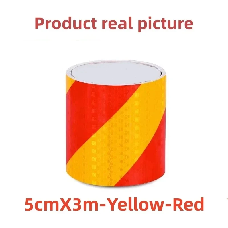 3m/5m/10m * 3cm Nastro adesivo riflettente Sarga sinistra o destra Strisce bianche-rosse Adesivo riflettente di sicurezza impermeabile per auto