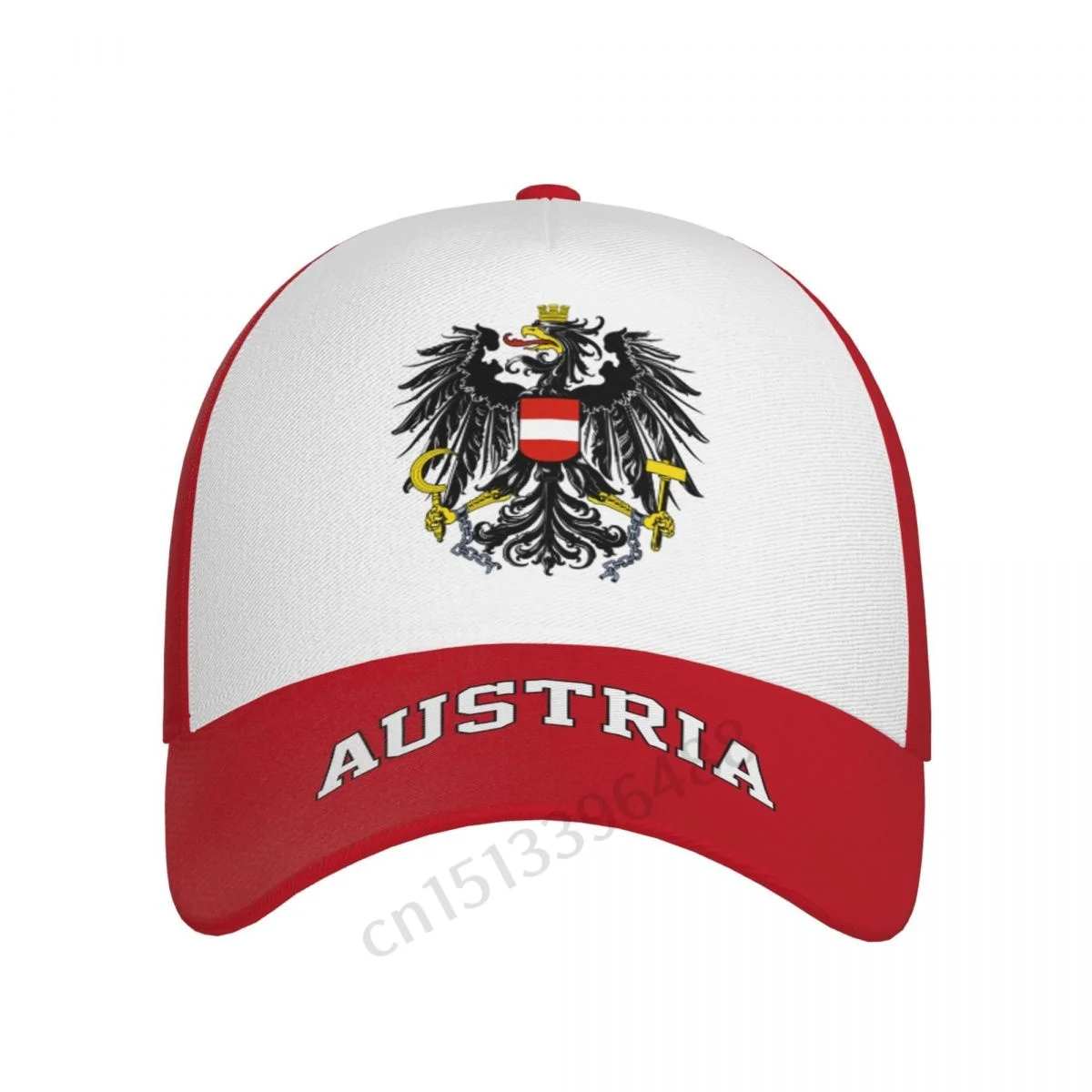 Austria 3D Soccer Hats Sun Baseball Cap Breathable Adjustable Men Women Outdoor Fishing Hat