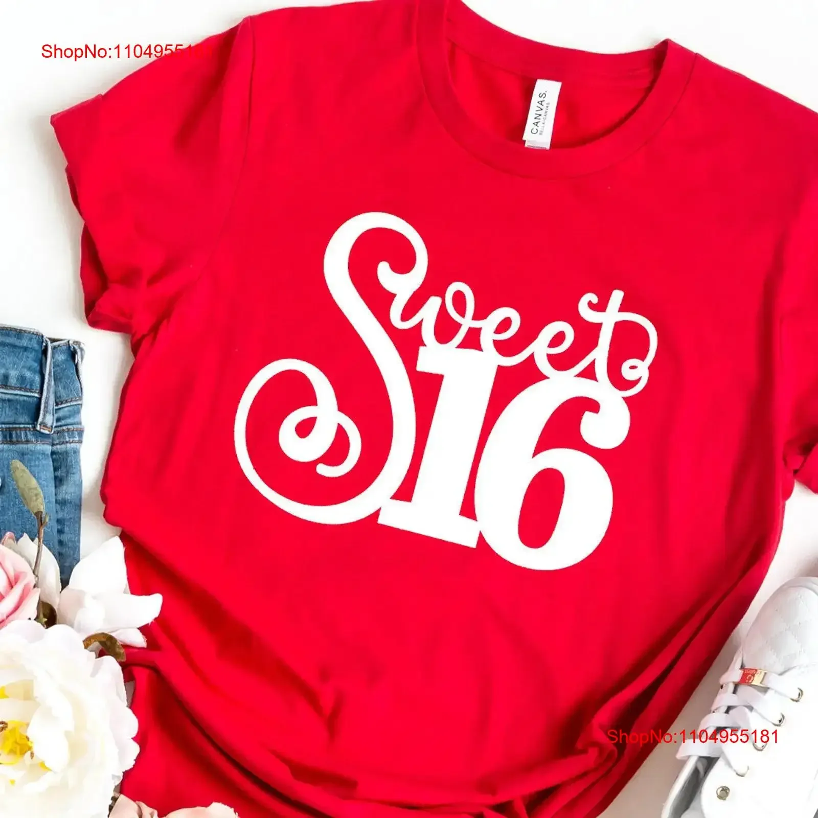 

Sweet 16 T Shirt Sixteen Birthday Queen Happy Girl vintage Washed Breathable streetwear homme Soft Slightly Casual Stylish