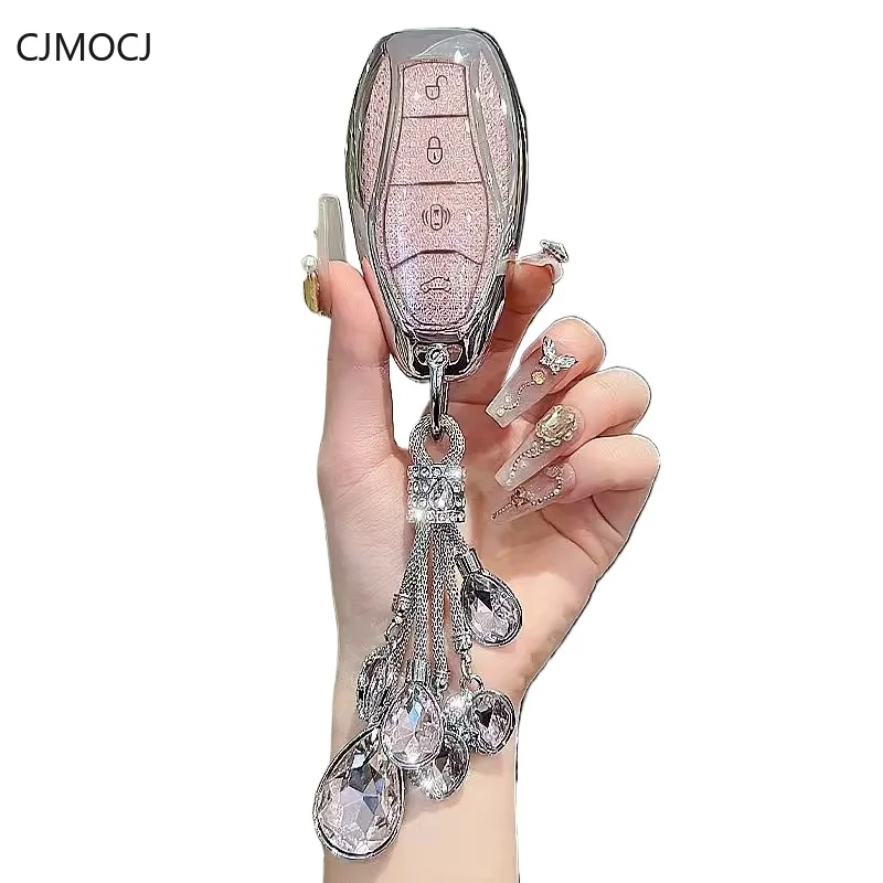 

Premium TPU Case for Hongqi HS5/H5/H9 EQM5/H6/HS7 Smart Key Fob Key Cover Keybag Keychain