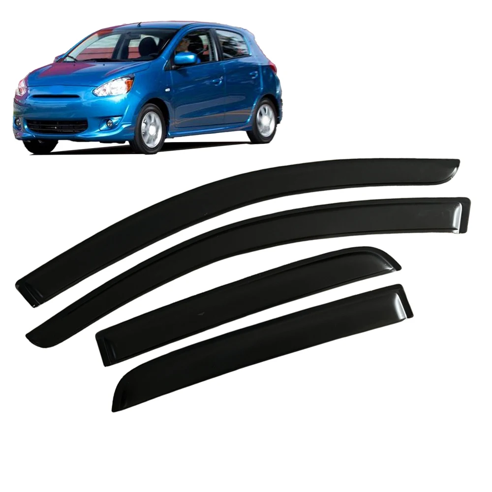 

Window Visor for MITSUBISHI MIRAGE HATCHBACK 2013 2014 2015 2016 2017 2018 2019 2020 2021 Wind Deflectors Rain Guards Door Visor