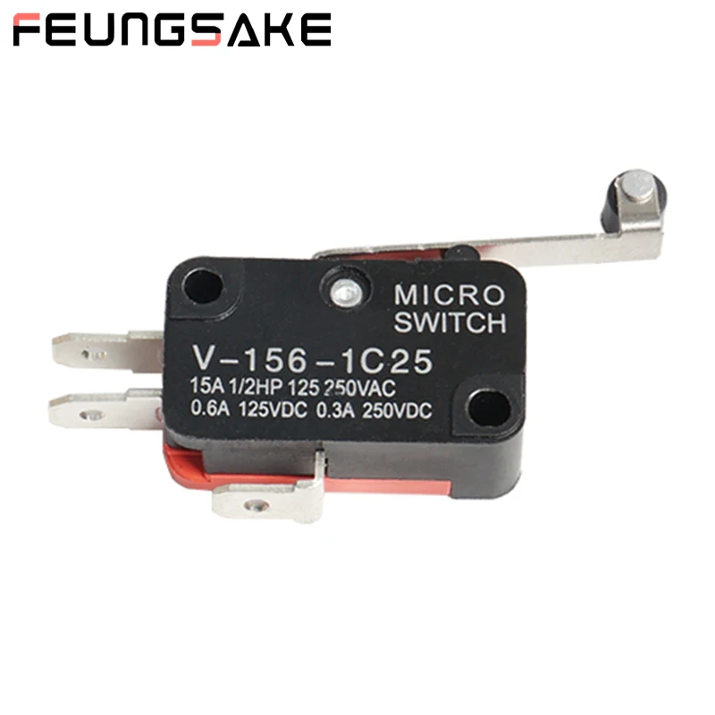 Máy Laser Micro Switch Hạn Chế Công Tắc V-156-1C25 Con Lăn Vòng Cung Lever Tích Tắc Hành Động Đẩy Micro Công Tắc Cho Máy Cnc