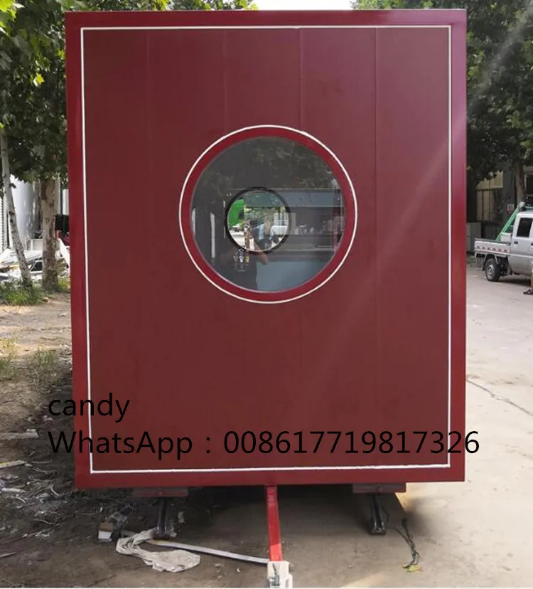 2023 Venda quente aprovado tipo recipiente grande carrinho de caminhão de comida móvel de reboque de comida rápida com CE