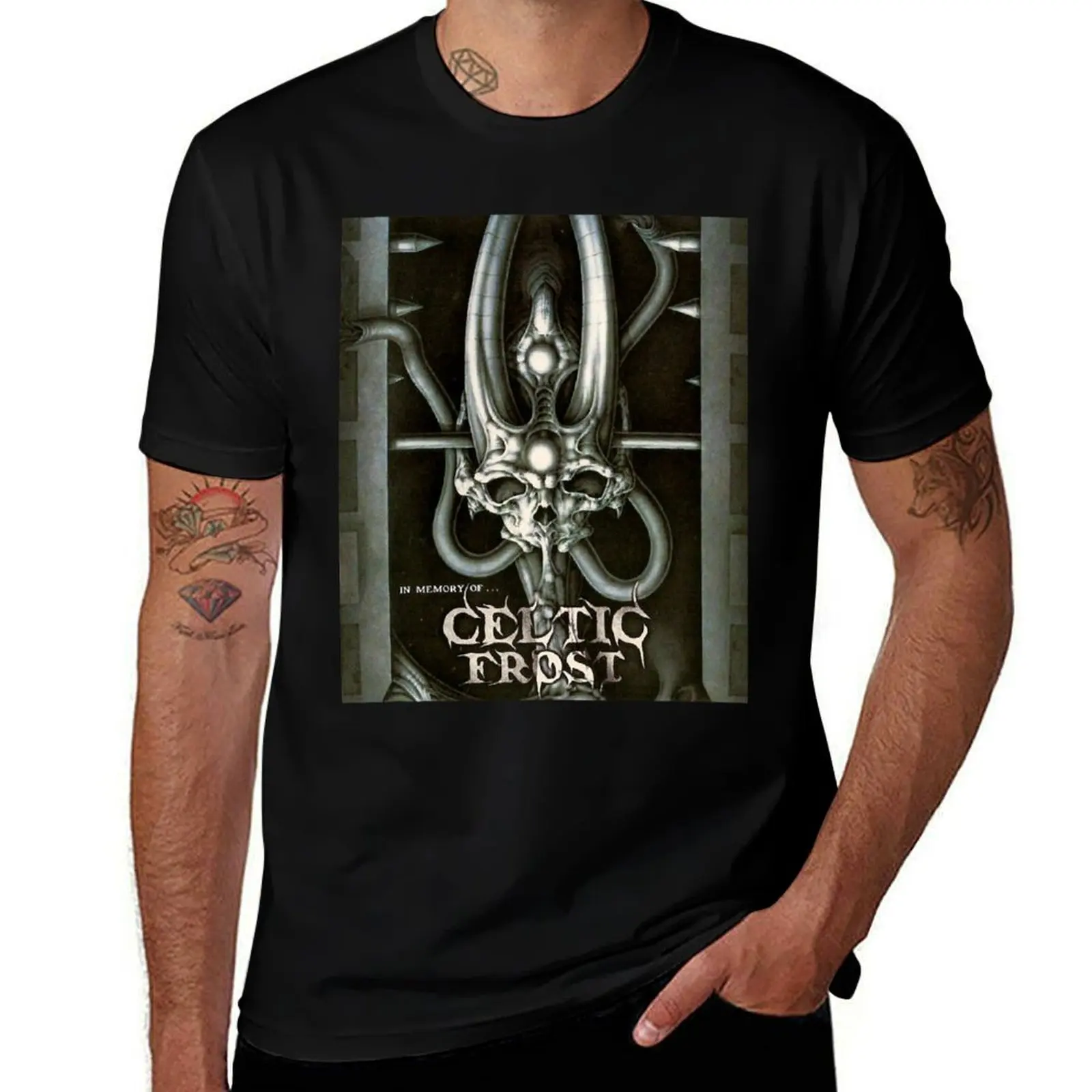 

Футболка Celtic Frost Band, забавные костюмы, рубашки, графические фигурки аниме, мужская одежда