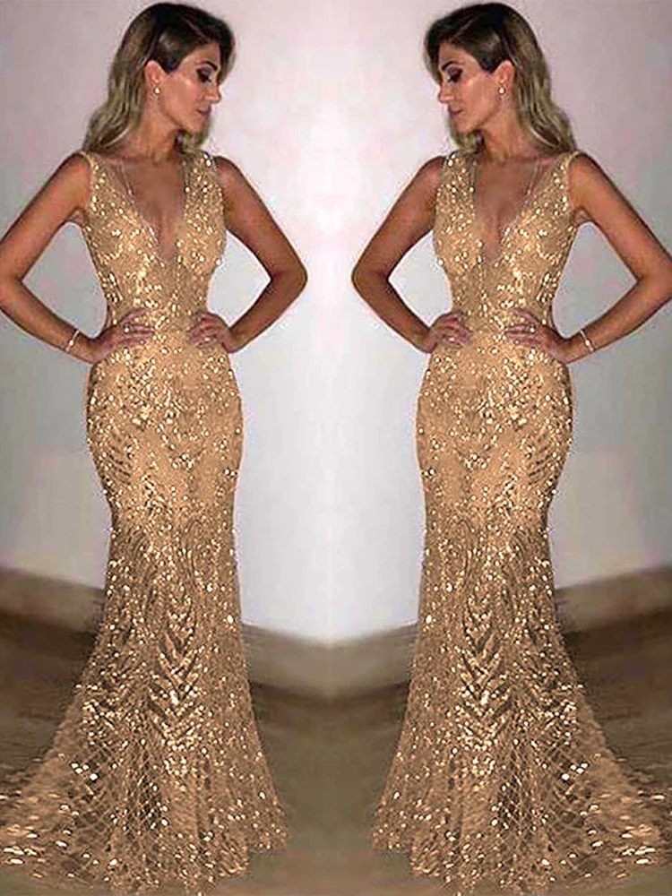 Vestido Dorado Vestido Studio F Lentejuelas Vestido En Lentejuelas Doradas De Studio F De Segunda Mano main image 0