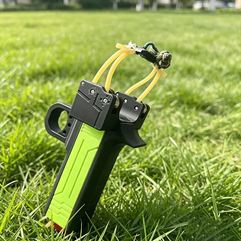 3D Printed Outdoor Portable EDC Creative Automatic Loading Rapid Fire Launching toys Camping Hunting Toy Shooting Tool