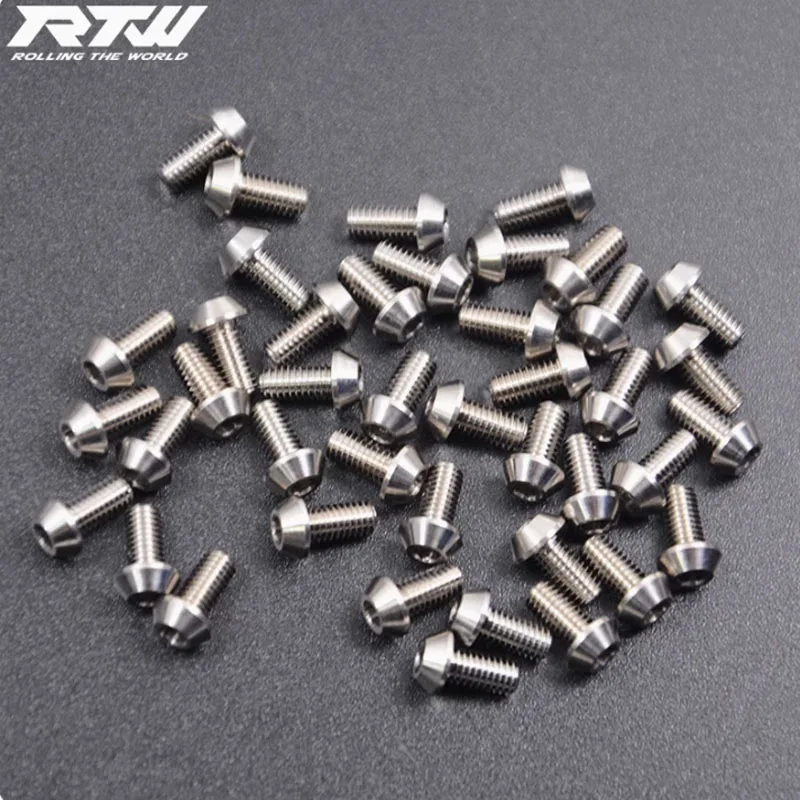 M3 TC4 titanium alloy triangular screw, tapered head hexagon screw, titanium alloy