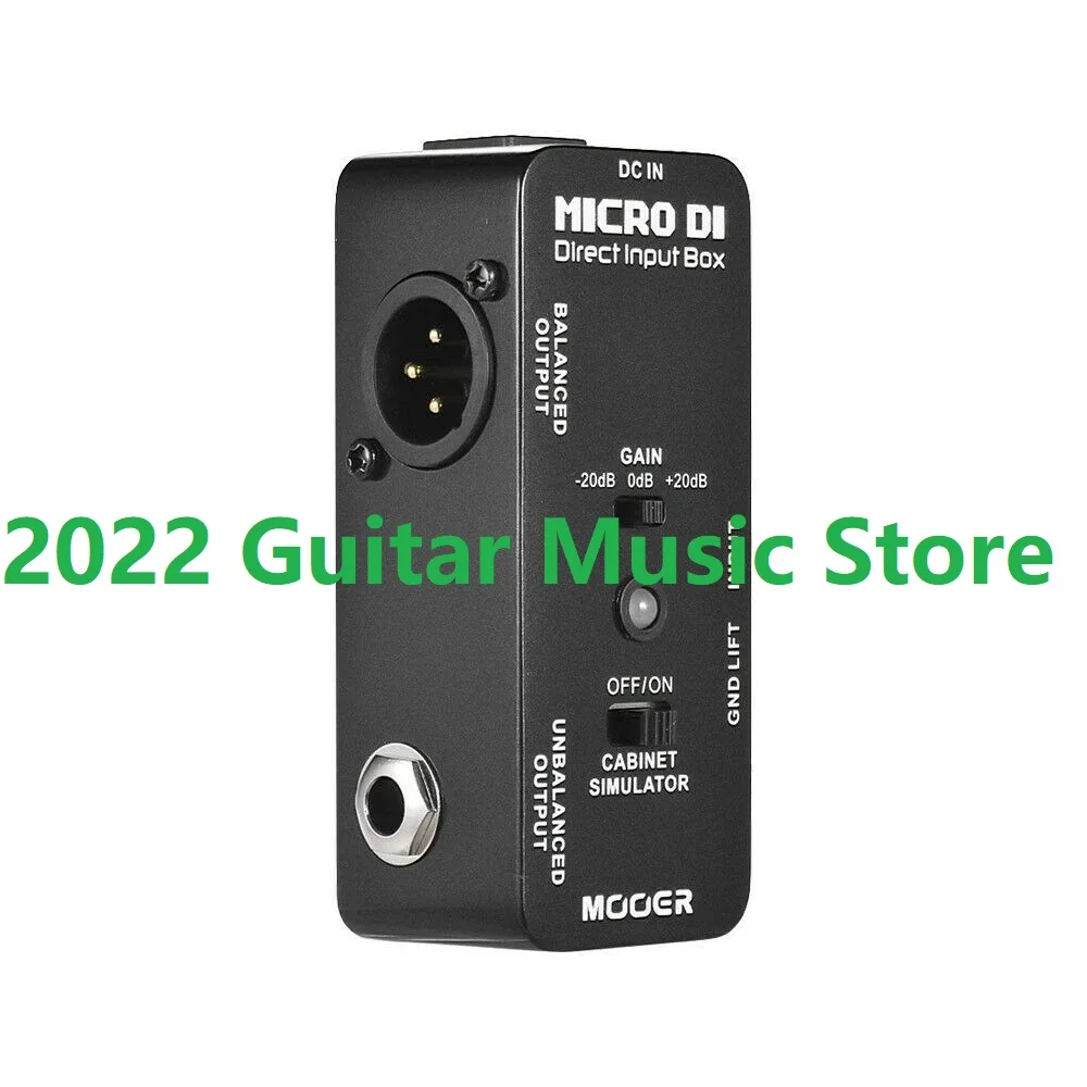 Mooer Electric Guitars Effect Pedal Micro Di Cabinet Simulator Di Box Guitar Effect Pedal Analog Di Pedal Guitar Accessories