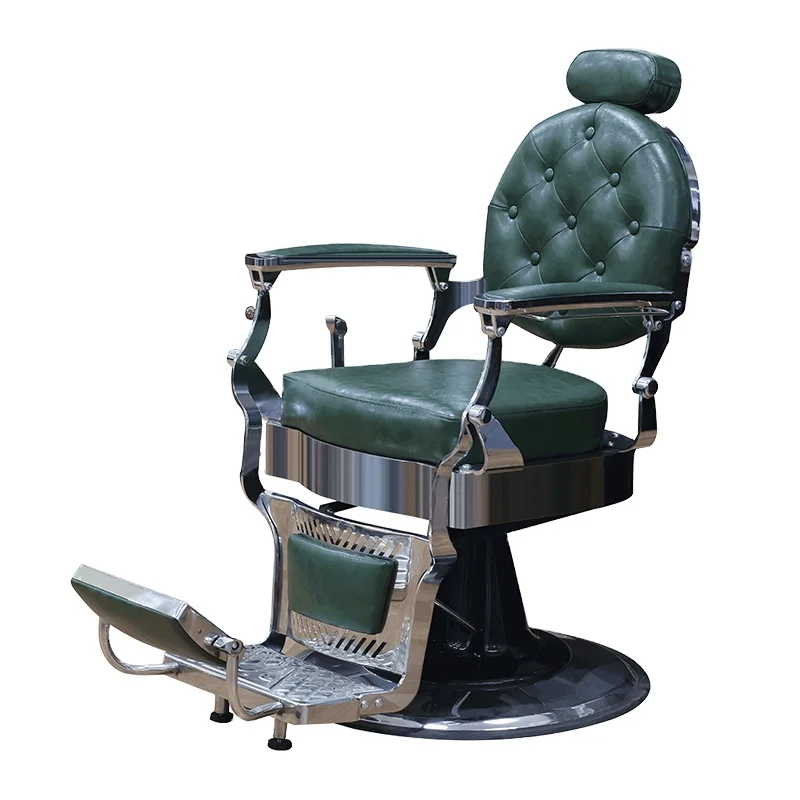 JINCHENG Commercial Furniture Vintage Antique Heavy Duty Hydraulic Hair Cutting Chair Modern Massage Beauty Salon Barbershop