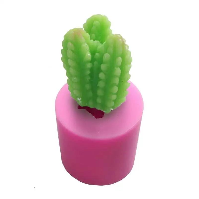 Creative Cactus Mold Meaty Plant Cactus Shaped Silicone Mould Candle Gypsum Silicone Mold