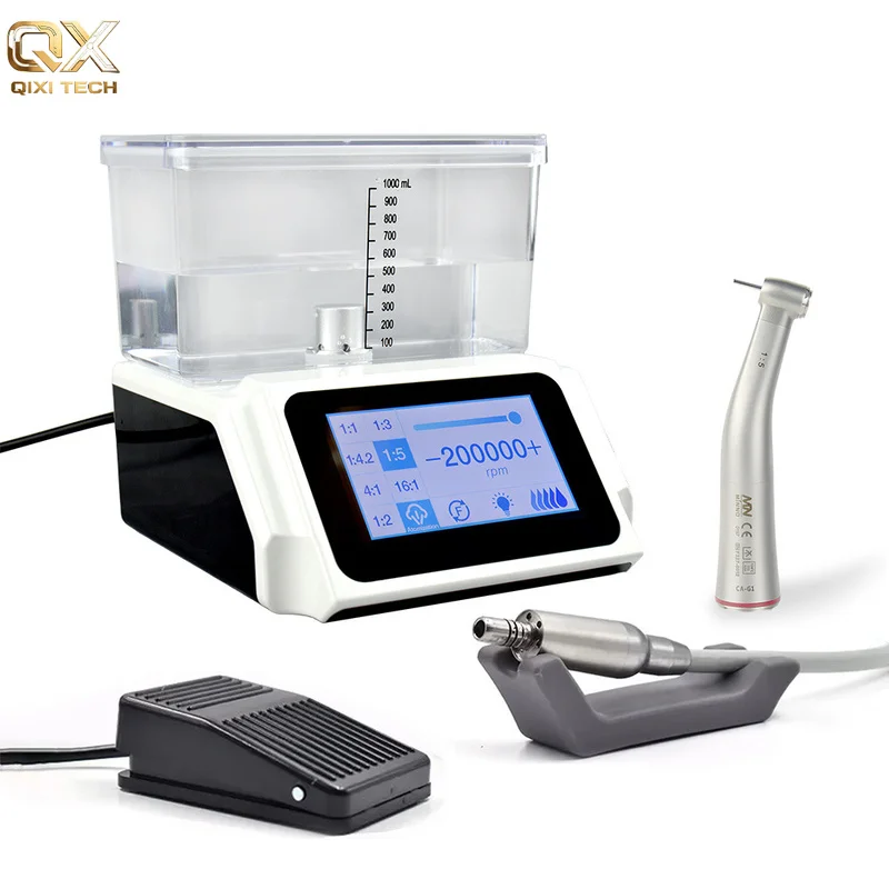 High‑Speed Micro‑Power Polishing Motor with Built‑in Water Bottle, 1:5 Transmission Handpiece for Pet Intra‑Oral Grooming