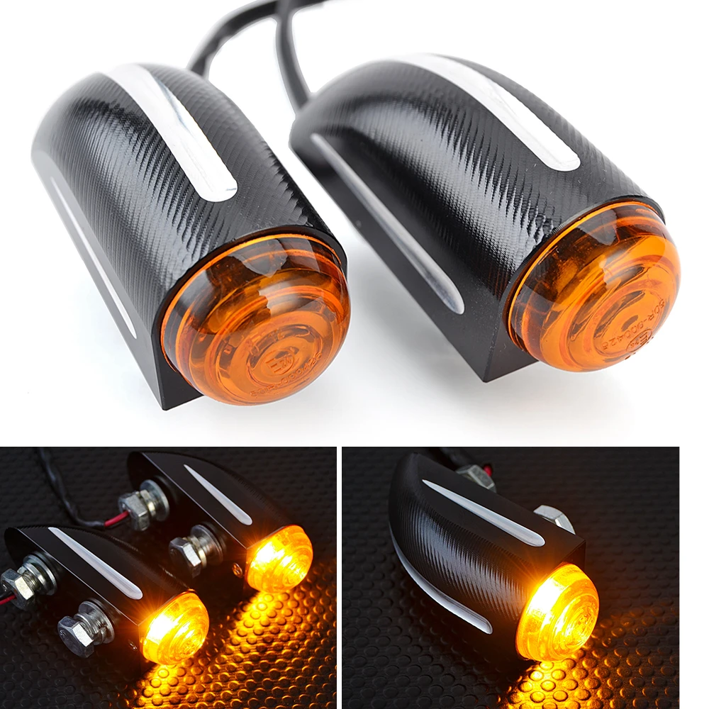 

Motorcycle Turn Signal Light LED Light 8mm 12V Lamp For Harley Chopper Cruiser For Honda