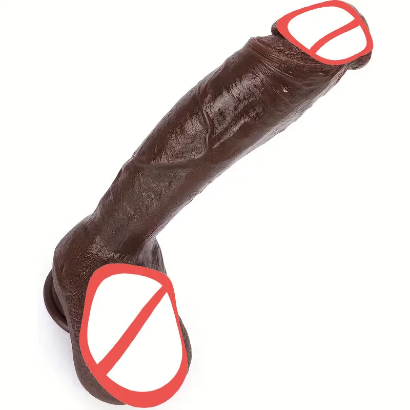 قضبان اصطناعية واقعية، قضيب اصطناعي ناعم ضخم نابض بالحياة بدون استخدام اليدين، قضيب كبير للعب الشرج، للبالغين للنساء #6