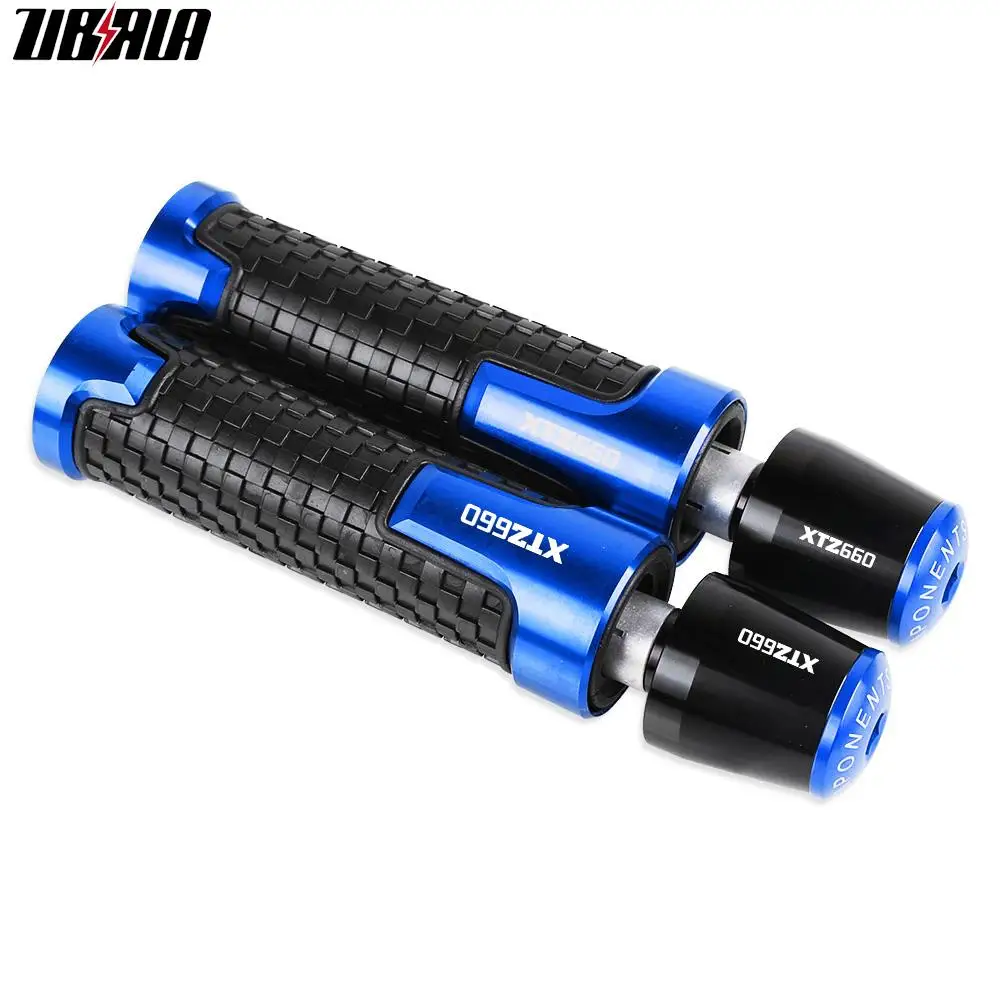 For YAMAHA XTZ660 XTZ 660 TENERE 1991-1998 Accessories 7/8 22MM Motorcycle  Handlebar Aluminum Grips Handle Bar Cap End Plugs