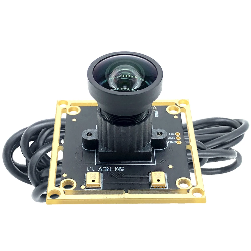 USB2.0 Distorsione fisica zero pura 5MP IMX335 UVC Webcam industriale 2592*1944 30FPS Modulo fotocamera USB Supporto audio Linux