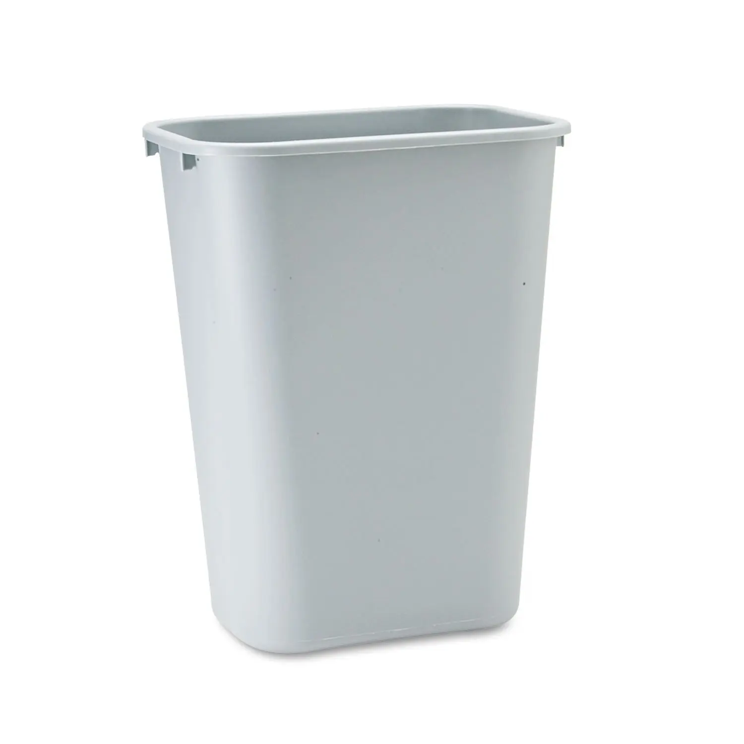 Commercial Products Resin Wastebasket/Trash Can, 10-Gallon/41-Quart, Gray, Plastic, for Bedroom/Bathroom/Office